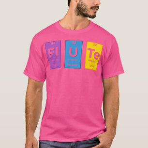 Camiseta Jogador de Flute de Elementos Periódicos de Mesa