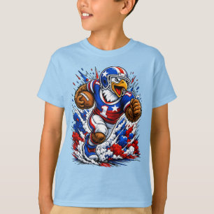 Camiseta Jogador de Futebol Águia Patriótica EUA #1