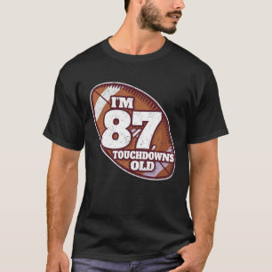 Camiseta Jogador De Futebol Americano De Aniversário, 87 A