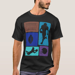 Camiseta Jogador de Futebol Americano Divertido Fã do Jogo