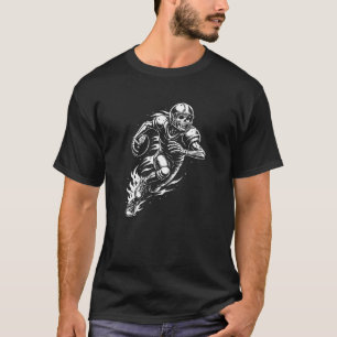 Camiseta Jogador de futebol americano esqueleto