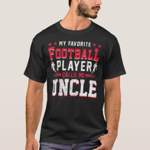 Camiseta Jogador de futebol americano fã de esportes Tio Fu