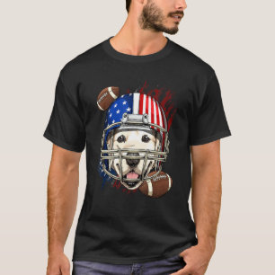 Camiseta Jogador de Futebol Americano Face de Cachorro Retr