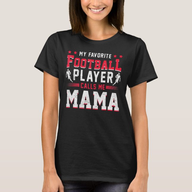 Camiseta Jogador de futebol americano Fan-American Mama Fut (Frente)