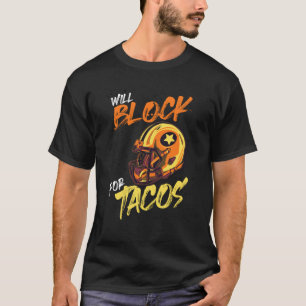 Camiseta Jogador de Futebol Americano Lineman Tacos Vai Blo