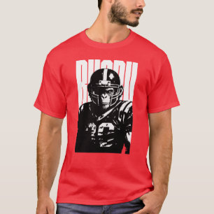 Camiseta Jogador de futebol americano macaco