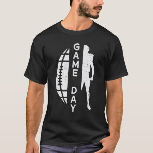 Camiseta Jogador de futebol americano no dia do jogo Mulher
