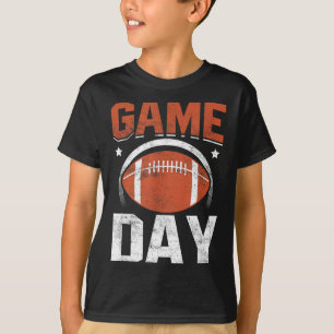Camiseta Jogador de futebol americano no dia do jogo time t