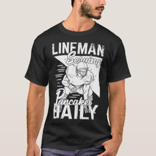 Camiseta Jogador de futebol americano Offensive Lineman Gif