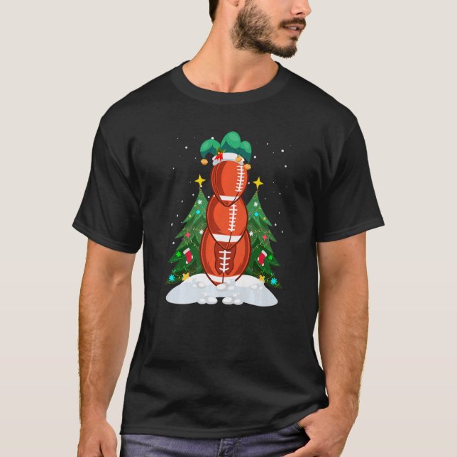 Camiseta Jogador de futebol americano Rugy Snowman Premium (Frente)