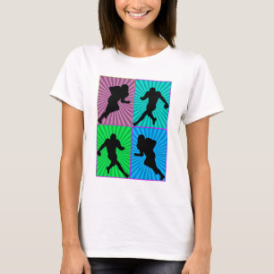 Camiseta Jogador De Futebol Americano Vintage Para O Amor D