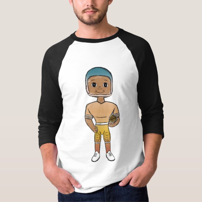 Camiseta jogador de futebol arco-íris retrô vintage ombre (Frente)