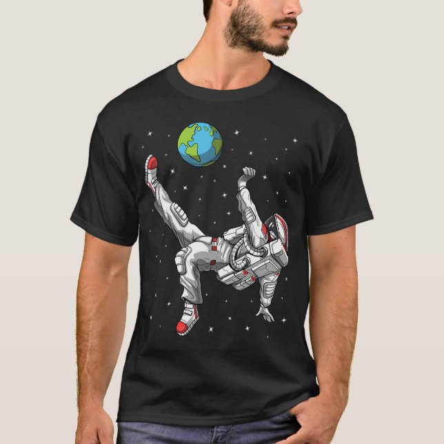 Camiseta Jogador de Futebol Astronauta (Frente)