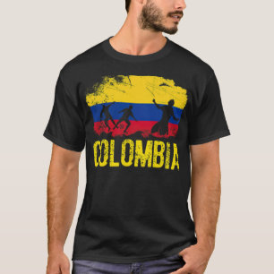 Camiseta Jogador de futebol colombiano amante do futebol na