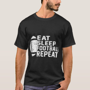 Camiseta Jogador de futebol come no sono futebol repete amo
