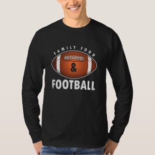 Camiseta Jogador de futebol da Comida da família Fan Rugby