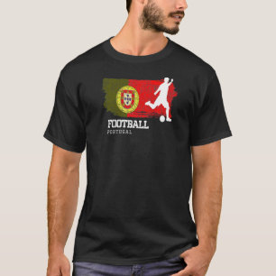 Camiseta Jogador de Futebol da Equipe de Futebol de Portuga