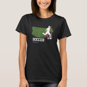 Camiseta Jogador de futebol da Equipe de futebol Zâmbia