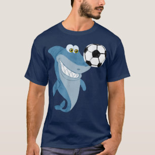 Camiseta Jogador de Futebol da Equipe Tubarão