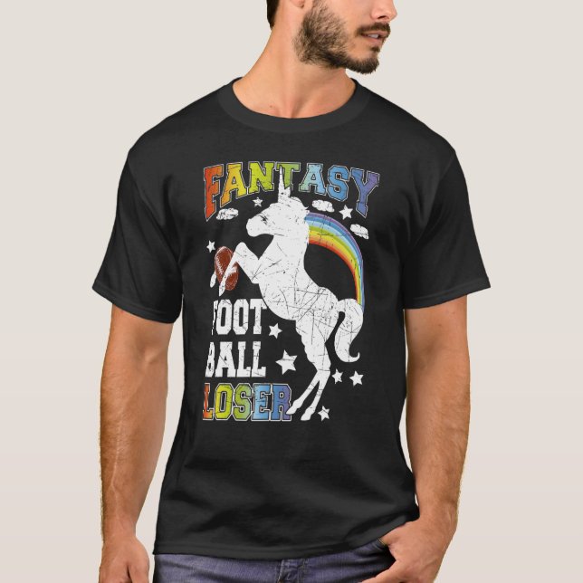 Camiseta Jogador de futebol da Unicorn Fantasy (Frente)