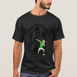 Camiseta Jogador de futebol de 9 anos de idade 9 de anivers
