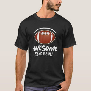 Camiseta Jogador De Futebol De Aniversário De 11, Vintage, 