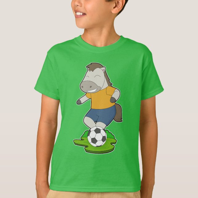 Camiseta Jogador de futebol de cavalos (Frente)