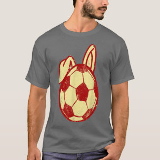 Camiseta Jogador de futebol de coelhinho de caça a ovos, co