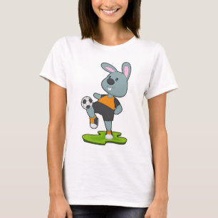 Camiseta Jogador de futebol de coelho Esportes Futebol