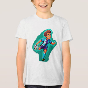 Camiseta Jogador de Futebol de Desenho Animado