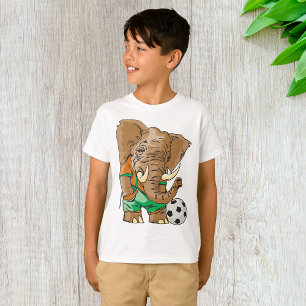Camiseta Jogador de futebol de elefante - Animal de esporte