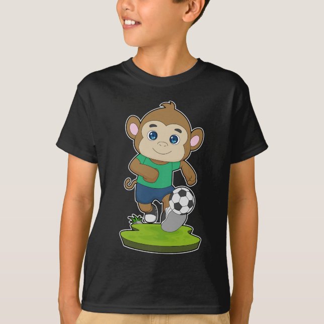 Camiseta Jogador de futebol de macaco (Frente)