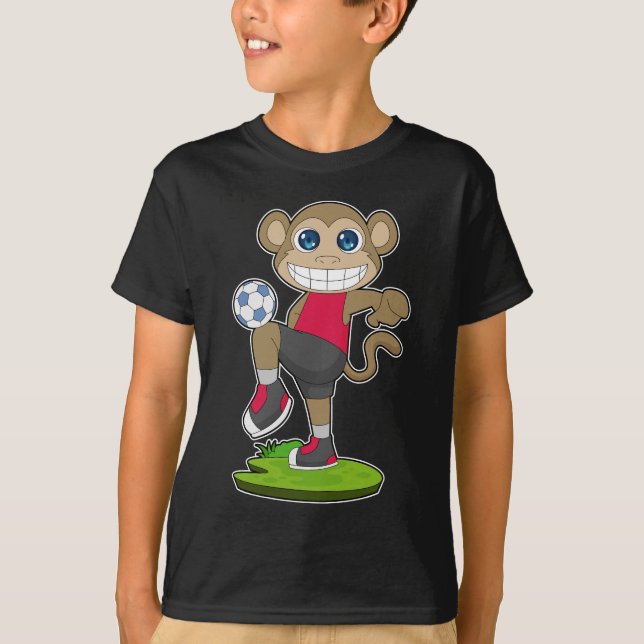 Camiseta Jogador de futebol de macaco (Frente)