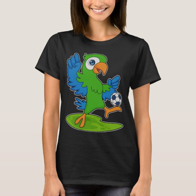 Camiseta Jogador de futebol de papagaio (Frente)