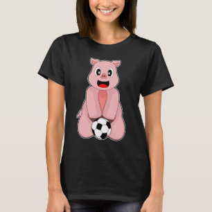 Camiseta Jogador de futebol de porco Esportes