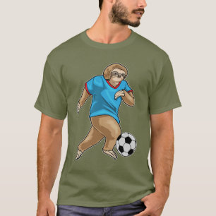 Camiseta Jogador de Futebol de Preguiça Futebol