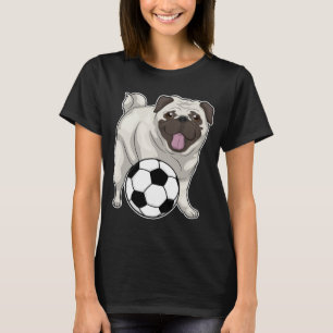 Camiseta Jogador de futebol de Pug