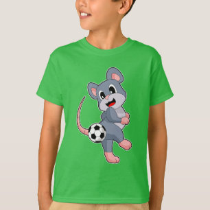 Camiseta Jogador de futebol de rato