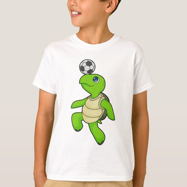 Camiseta Jogador de futebol de tartaruga (Frente)