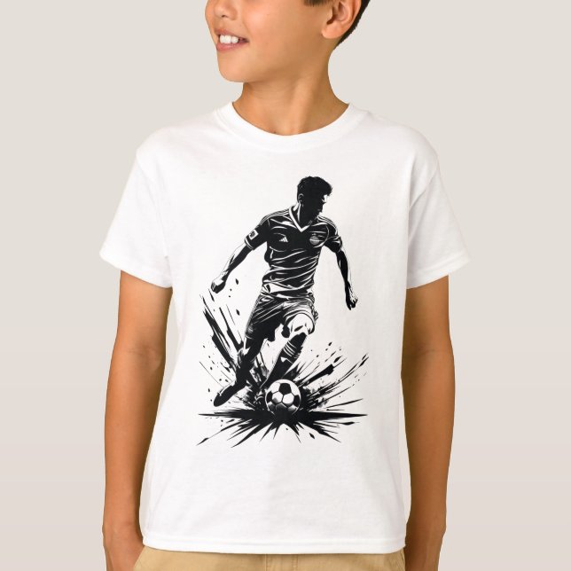 Camiseta Jogador de Futebol Dinâmico (Frente)