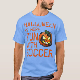 Camiseta Jogador de futebol do Halloween Equipe de Pumpkin 