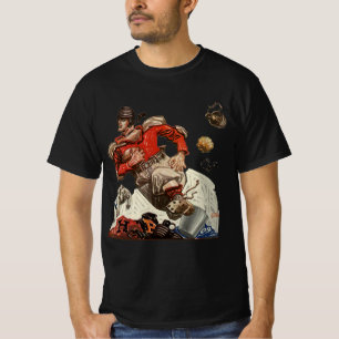 Camiseta Jogador de futebol do Vintage Sports Quarterback e