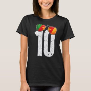 Camiseta Jogador de futebol dos Camarões Número 10 Bandeira
