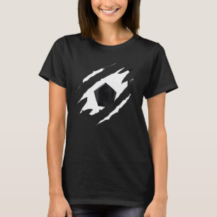 Camiseta Jogador De Futebol E Dentro De Bola De Treinador