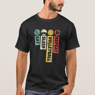 Camiseta Jogador de futebol engraçado coma vôlei no sono