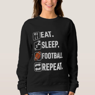 Camiseta Jogador de futebol Engraçado Repetiu o Sono