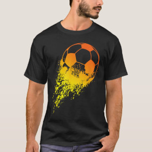 Camiseta Jogador de Futebol Esportes Vintage Homens Meninos