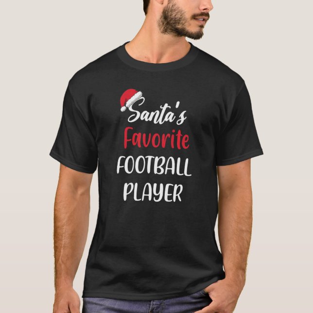 Camiseta Jogador de futebol favorito Dão de Natal Foo (Frente)