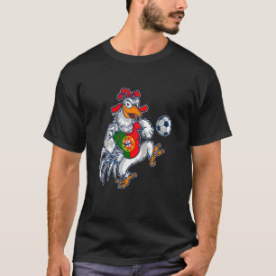 Camiseta Jogador de Futebol Galo Futebol Bandeira de Port