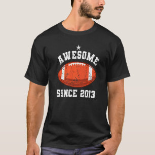 Camiseta Jogador de futebol infantil 9º Aniversário, 9 anos